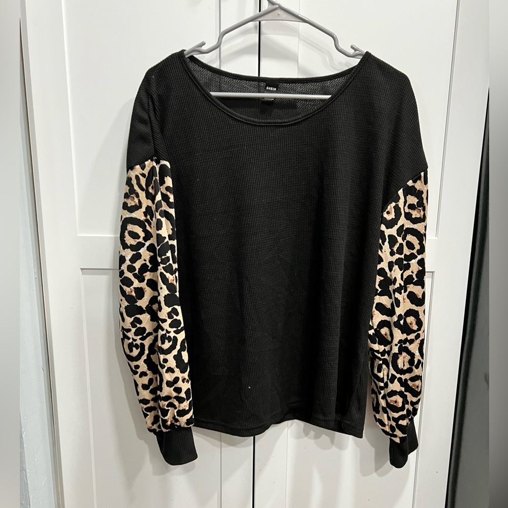 Black & Cheetah long sleeve